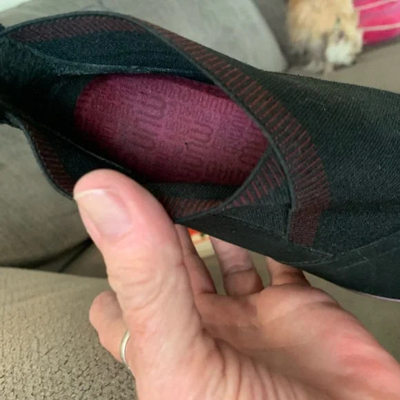 Munroe Black Ankle Boots Suede & Stretch  Fabric 8 - Picture 4 of 8